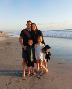 Dr. Nate and Family at the beach.