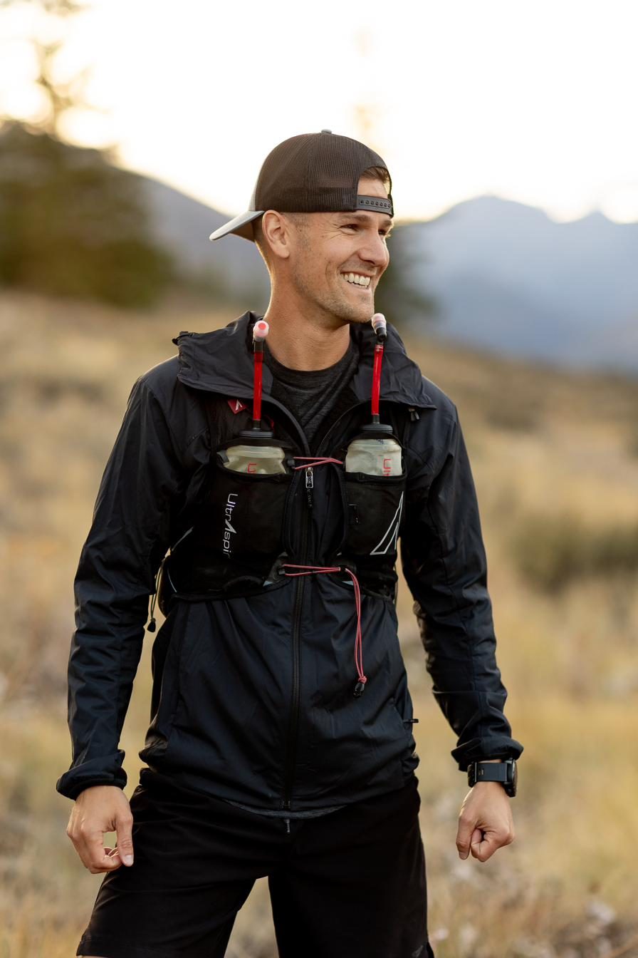 Dr. Nate Moller, chiropractor in Chelan, WA, on a mountain trail
